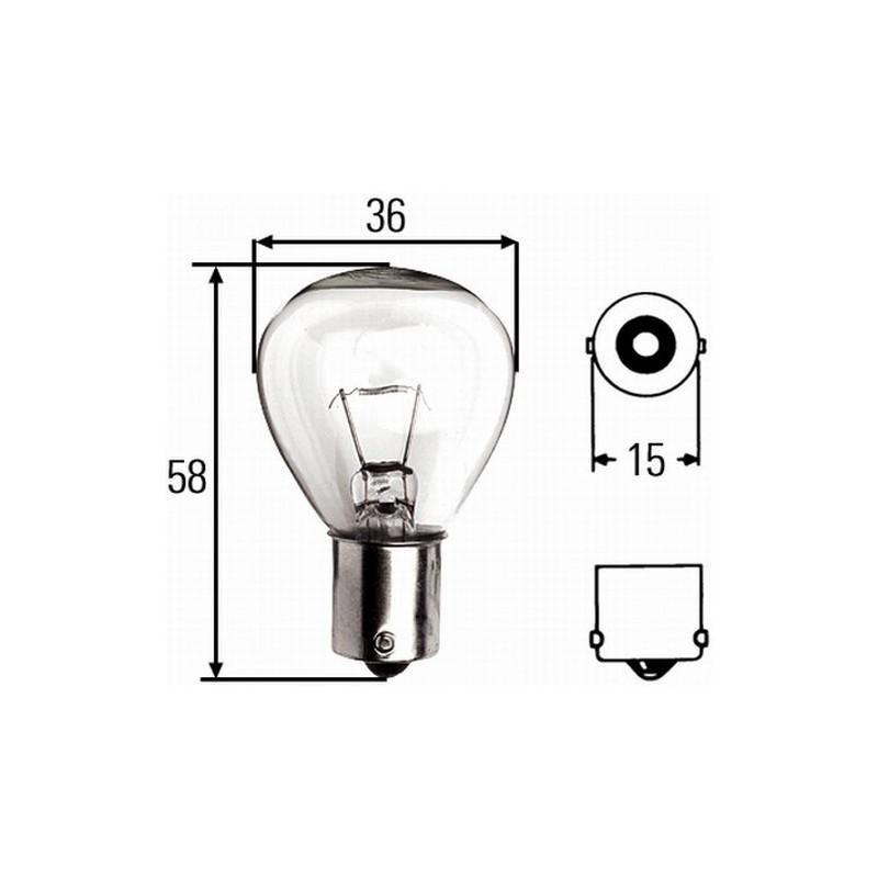 HELLA 8GA 002 074-241 Glühlampe - U - Heavy Duty - 24V - 45W - Menge: 1
