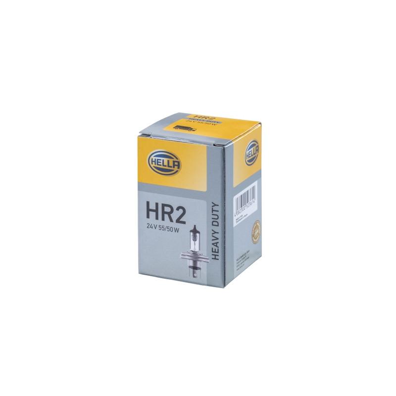 HELLA 8GD 002 088-271 Glühlampe - R2 (Bilux) - Heavy Duty - 24V - 55/50W - Menge: 1