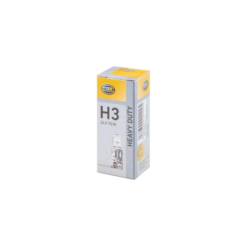 HELLA 8GH 002 090-253 Glühlampe - H3 - Heavy Duty - 24V - 70W - Menge: 1