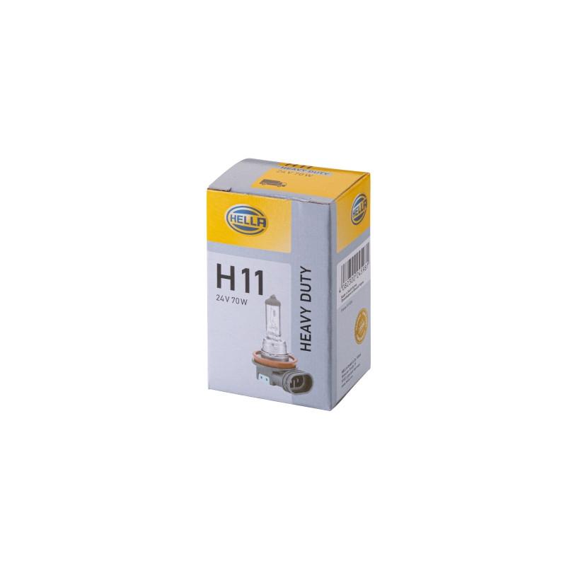 HELLA 8GH 008 358-241 Glühlampe - H11 - Heavy Duty - 24V - 70W - Menge: 1