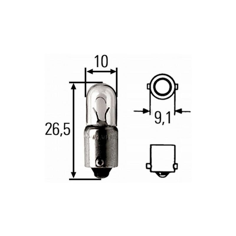 HELLA 8GP 008 285-001 Glühlampe - Sockelglühlampe - Heavy Duty - 24V - 7,5W - Menge: 1