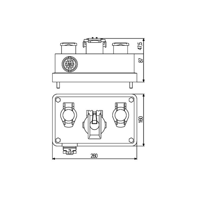 HELLA 8JE 340 898-021 Kabelverbindungsdose EasyConn