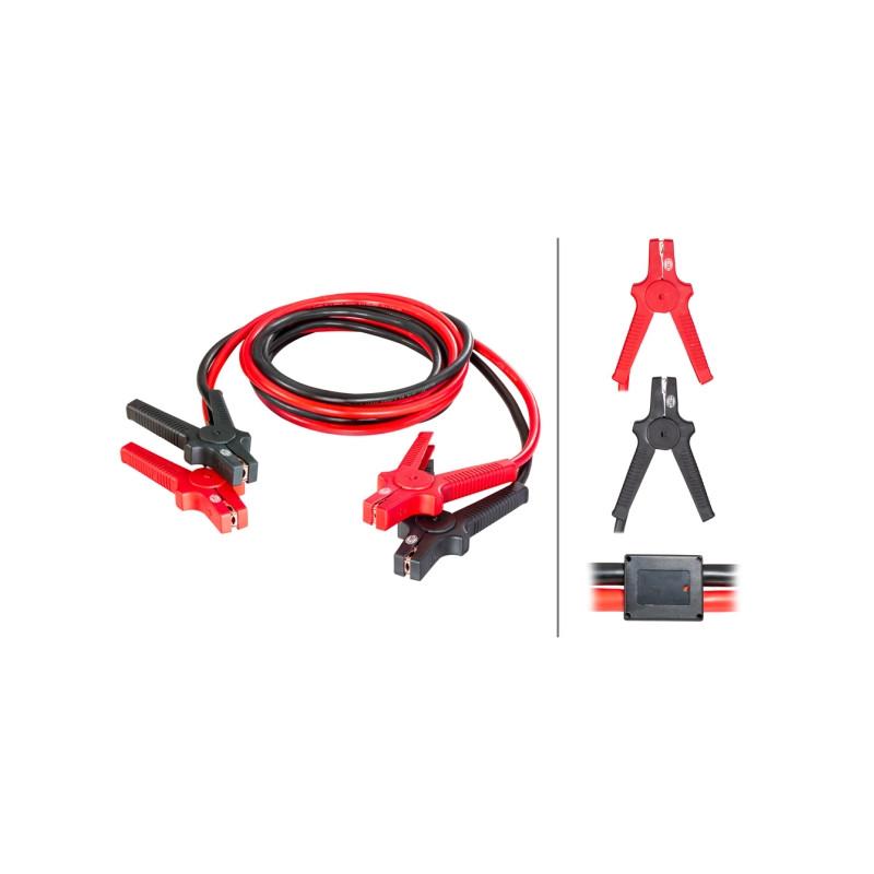 HELLA 8KS 236 691-001 Starthilfekabel - 12/24V - 480A - 4.5m - mit Überspannungsschutz