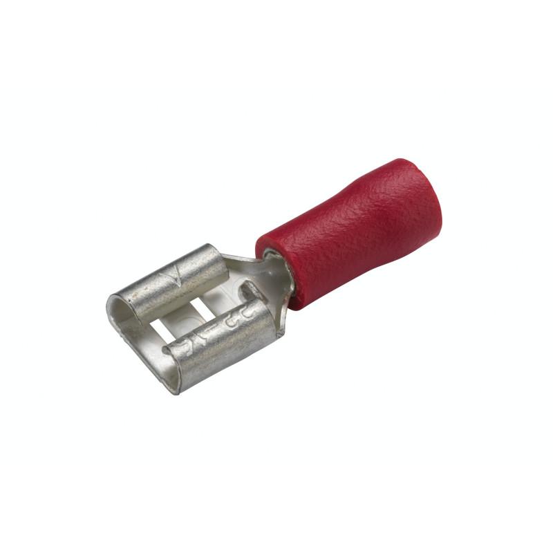 HELLA 8KW 044 036-812 Leitungsverbinder - rot - 0.5mm² - 1.0mm² - 6,3 x 0,8 - Set - Menge: 15