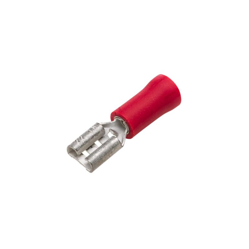 HELLA 8KW 705 392-812 Leitungsverbinder - rot - 0.5mm² - 1.0mm² - 4,8 x 0,5 - Set - Menge: 10