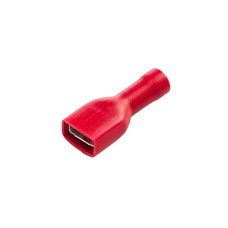 HELLA 8KW 708 373-812 Leitungsverbinder - rot - 0.5mm² - 1.0mm² - 6,3 x 0,8 - Set
