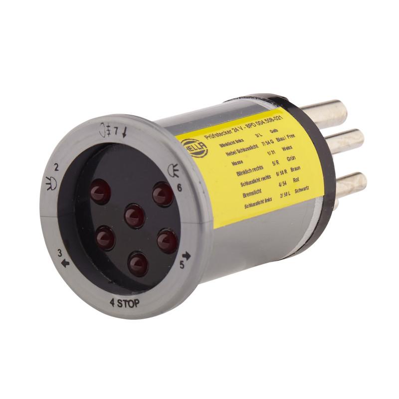 HELLA 8PD 004 508-021 Prüfgerät, Anhängersteckdose - 24V