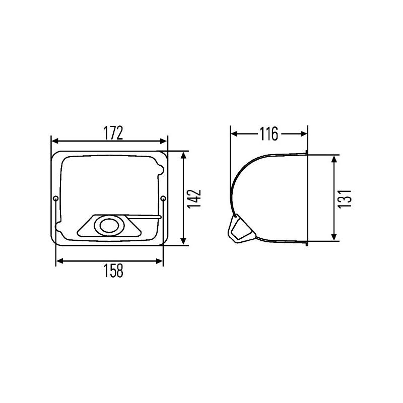 HELLA 9BG 127 426-001 Gehäuse, Hauptscheinwerfer