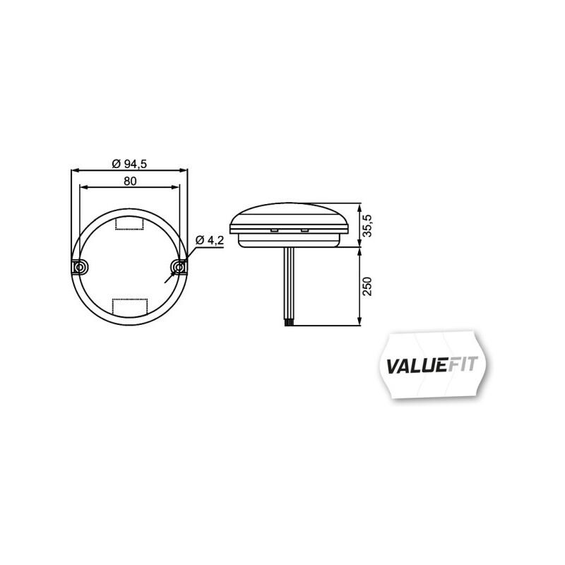 HELLA VALUEFIT 2SB 357 028-011 Schlussleuchte - Valuefit - LED - 24/12V