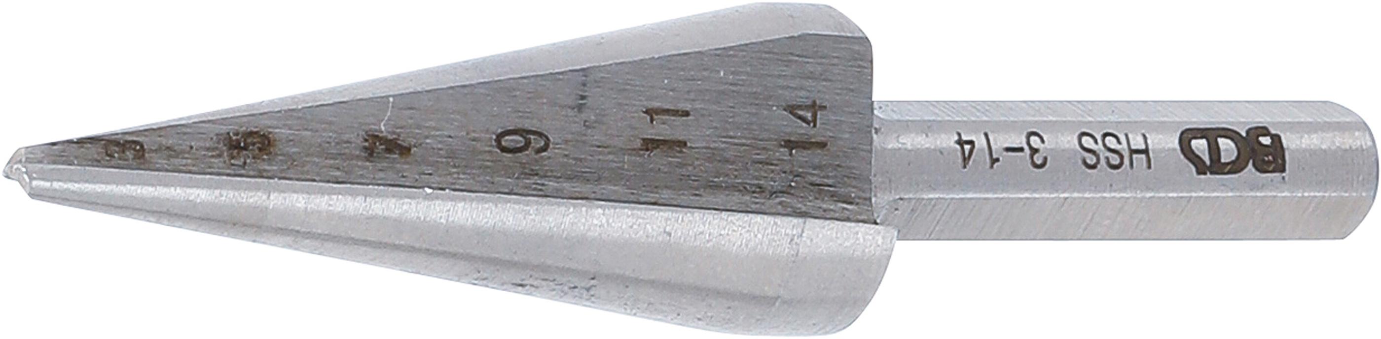 Hochleistungs-Blechschälbohrer | Größe 1 | 3 - 14 mm BGS1620