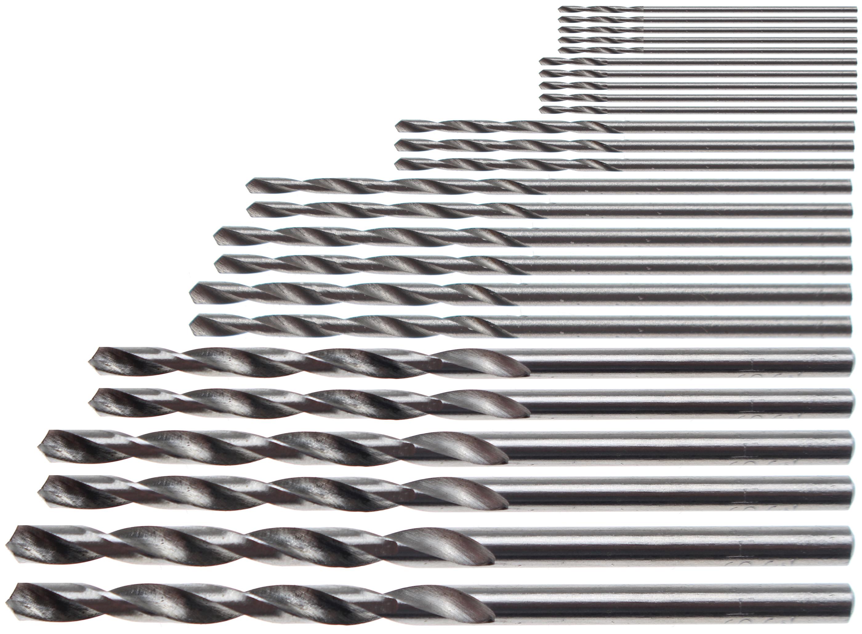 HSS-Minibohrer-Satz | 0,5 - 3,0 mm | 25-tlg. BGS2023