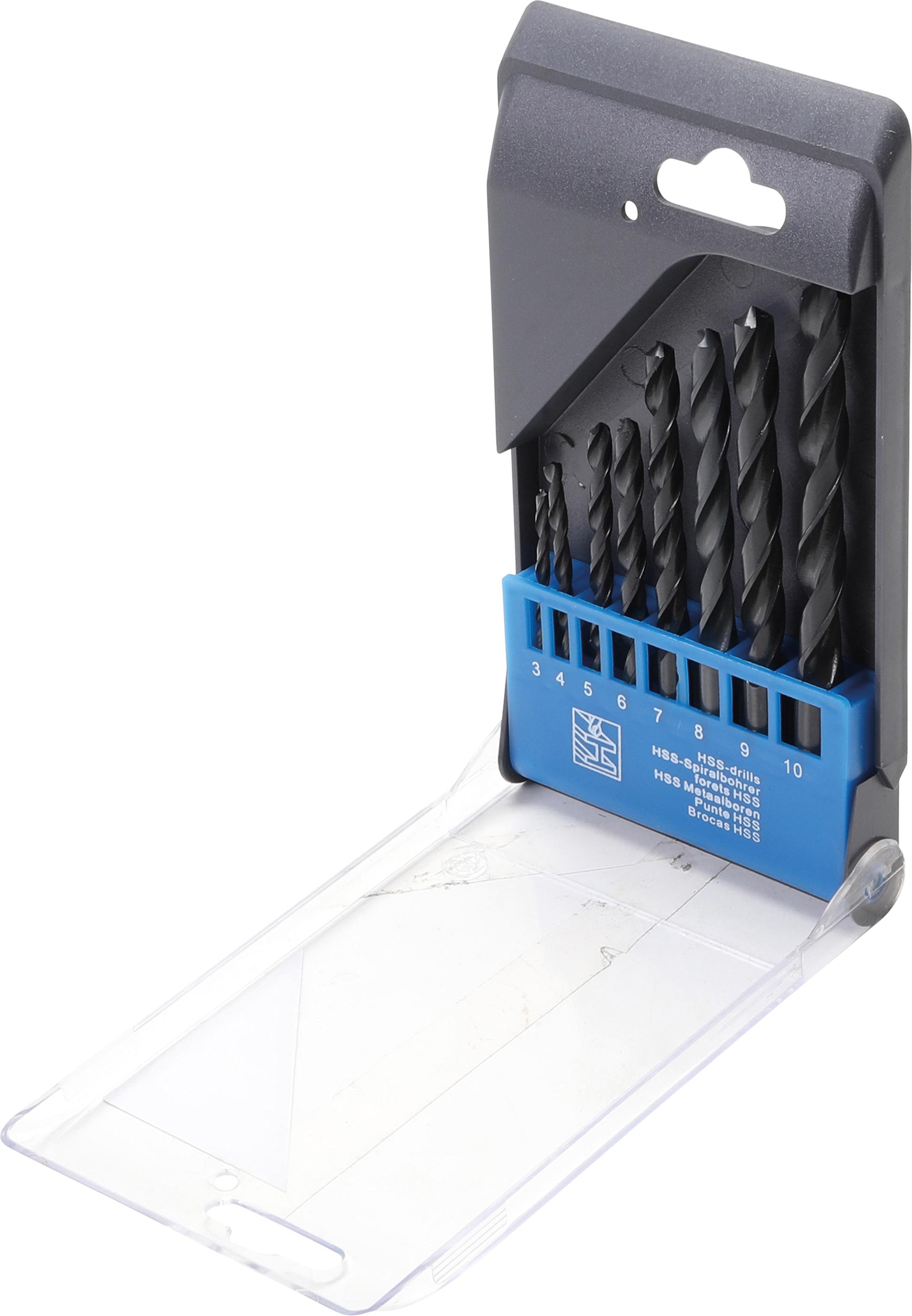HSS-Spiralbohrer-Satz | 3 - 10 mm | 8-tlg. BGS50808