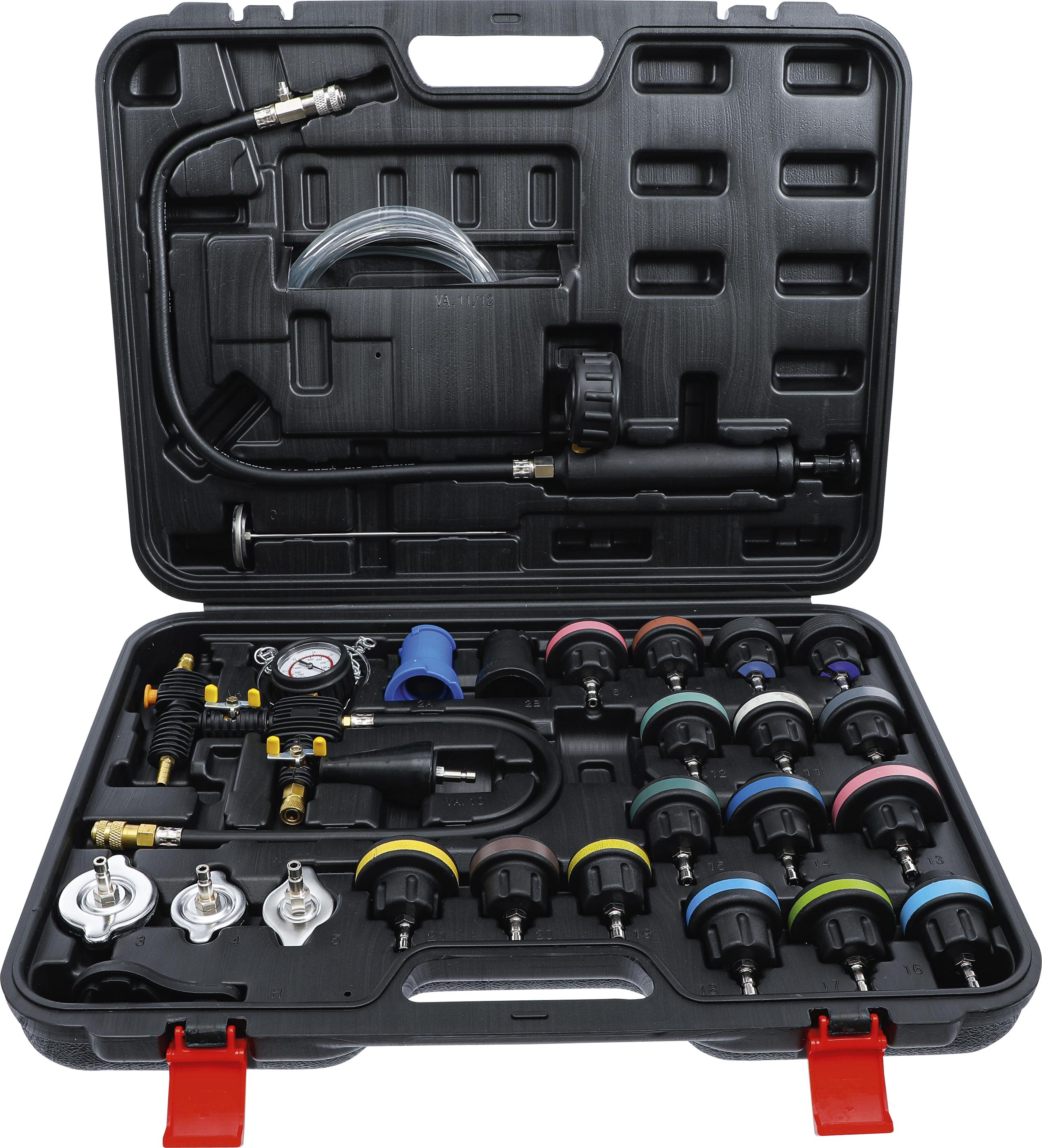 Kühlsystem-Abdruck und Prüfgerät inkl. Befüllsystem | 27-tlg. BGS98098