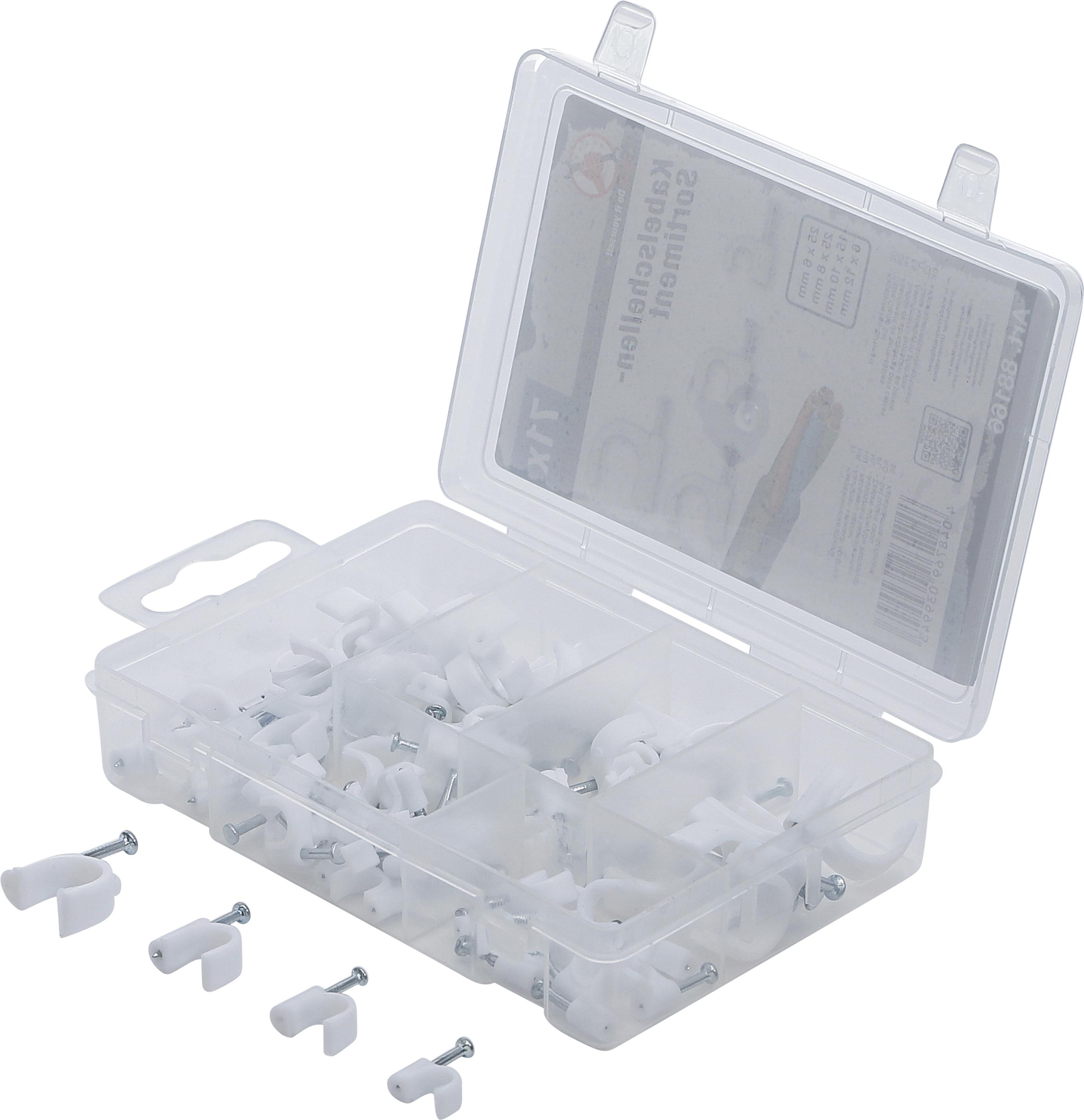 Kabelschellen-Sortiment | 71-tlg. BGS88166