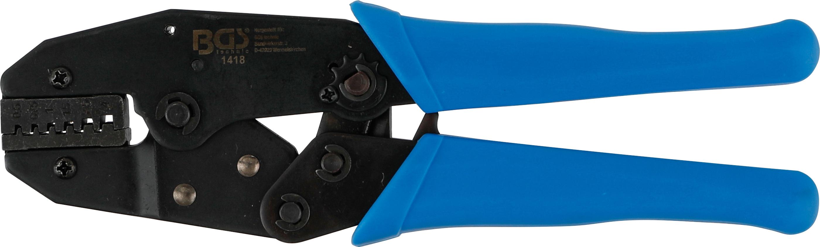 Kabelschuhzange mit Ratschenfunktion | für Aderendhülsen 0,5 - 4 mm² BGS1418