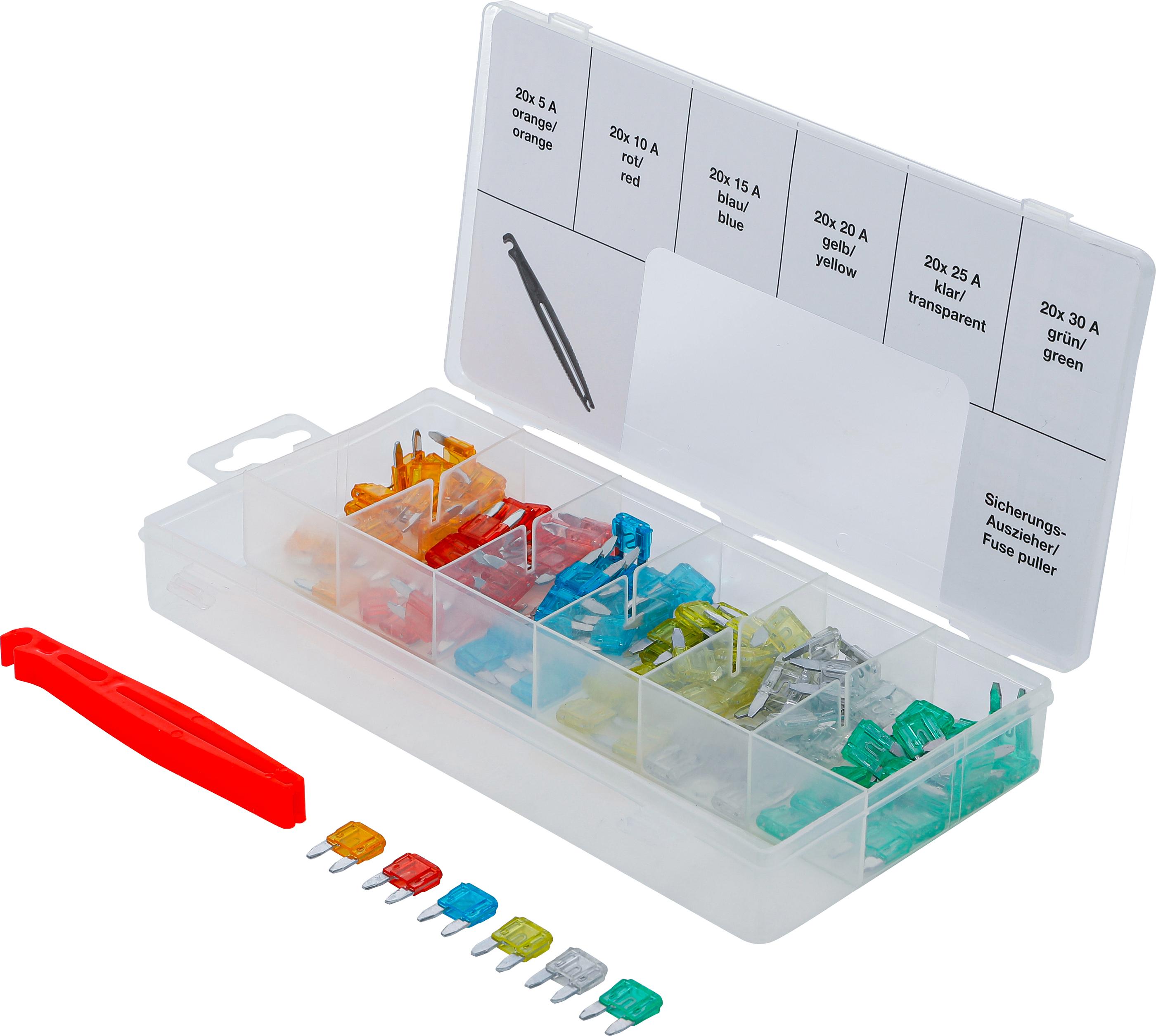 Kfz-Sicherungs-Sortiment | MINI | 121-tlg. BGS8109