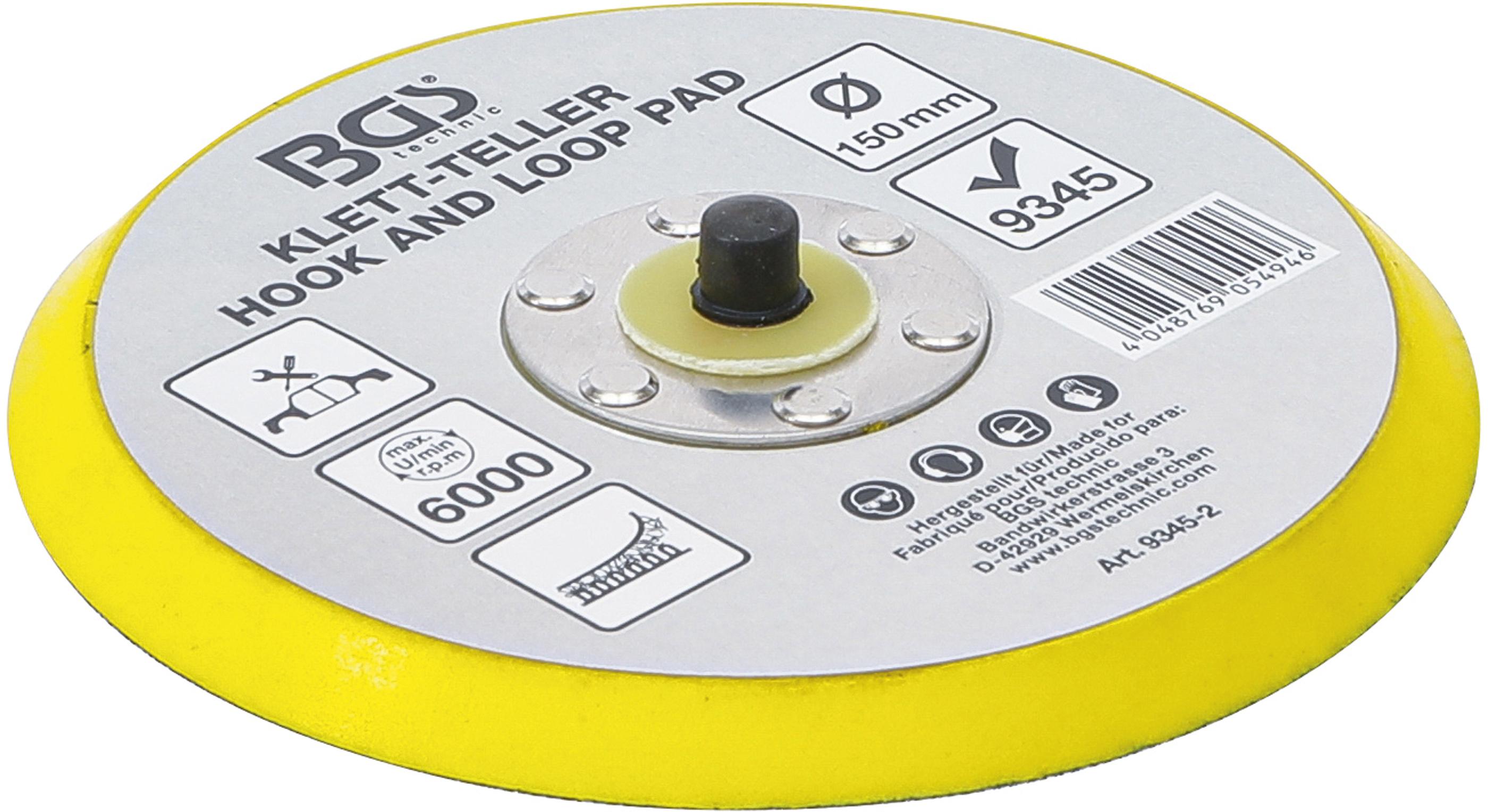 Klett-Teller für Art. 9345 | Ø 150 mm BGS9345-2