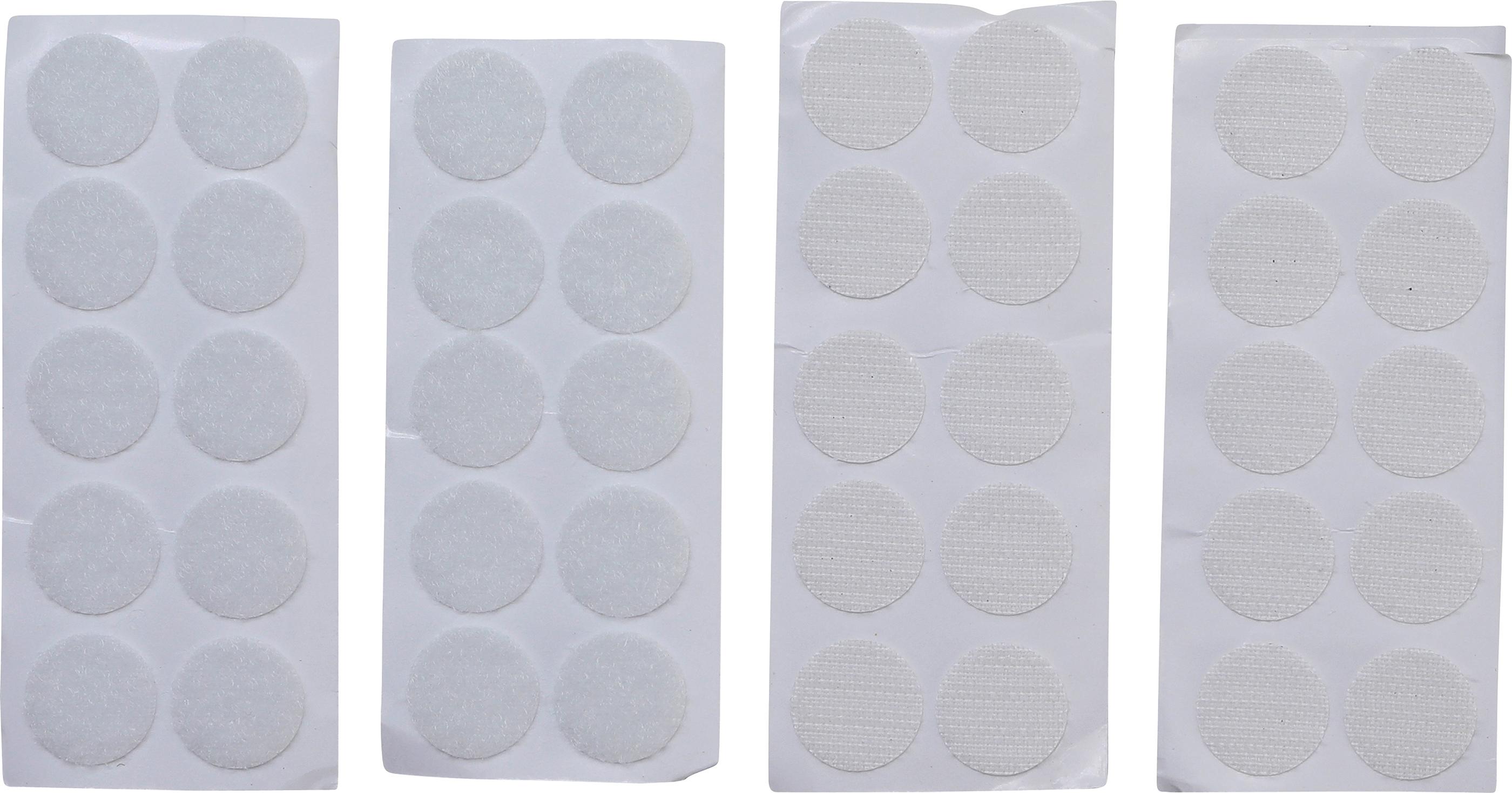 Klettpunkte | selbstklebend | weiß | 40-tlg. BGS80555