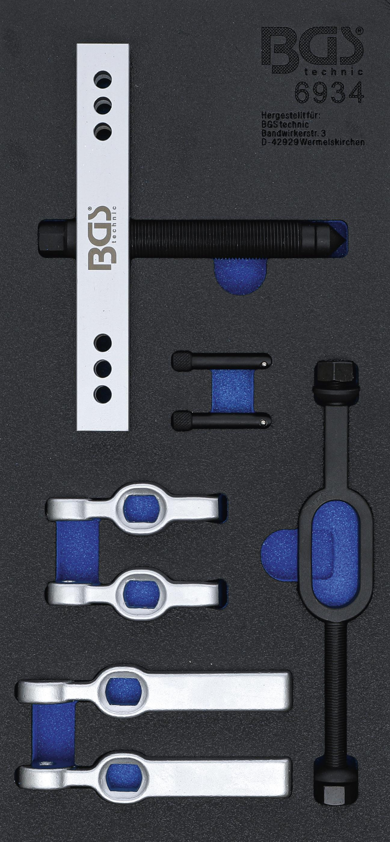 Klimaanlagen-Riemenscheiben- & Kupplungs-Abzieher-Satz | 9-tlg. BGS6934