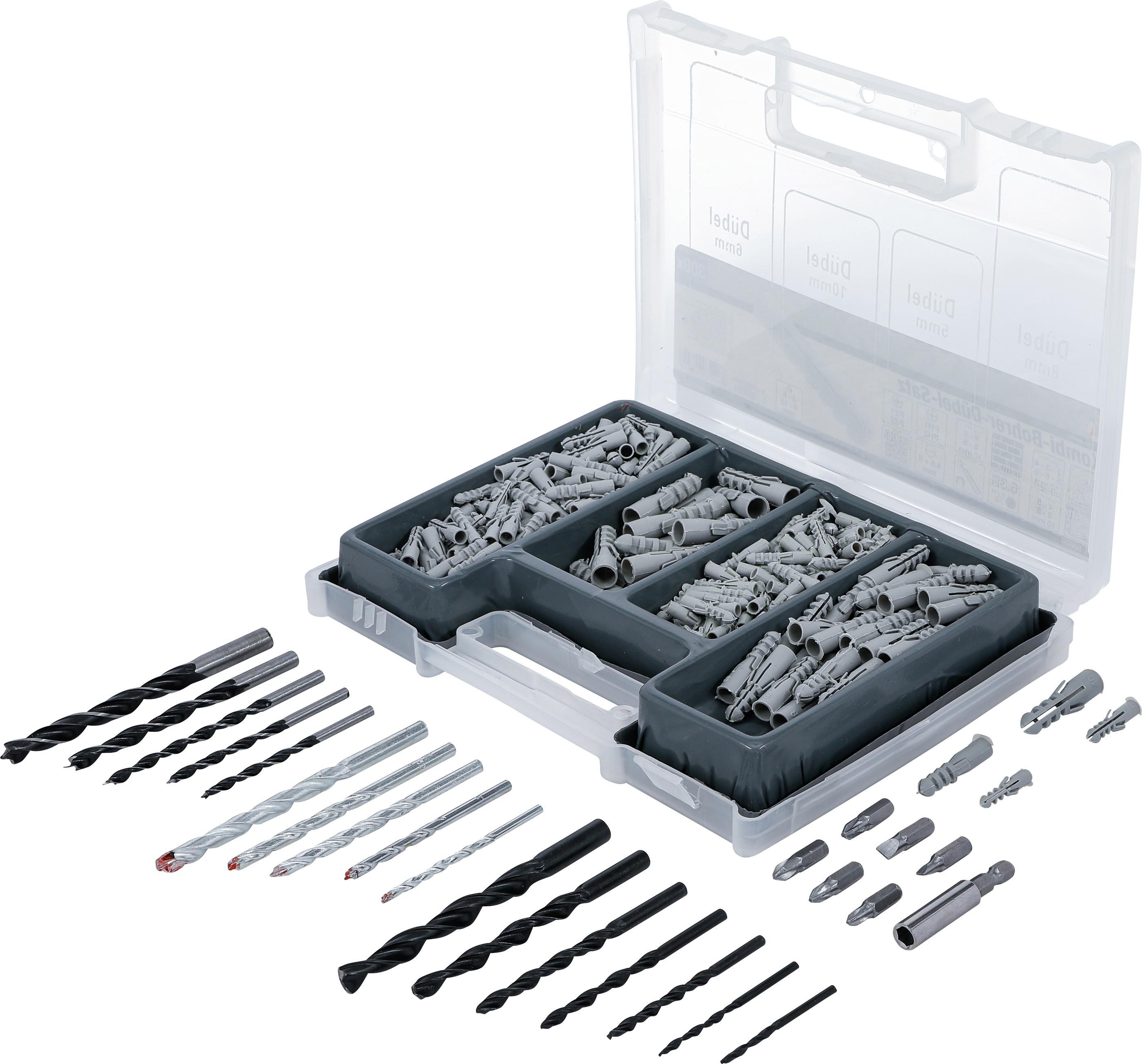 Kombi-Bohrer-Dübel-Satz | 300-tlg. BGS50820