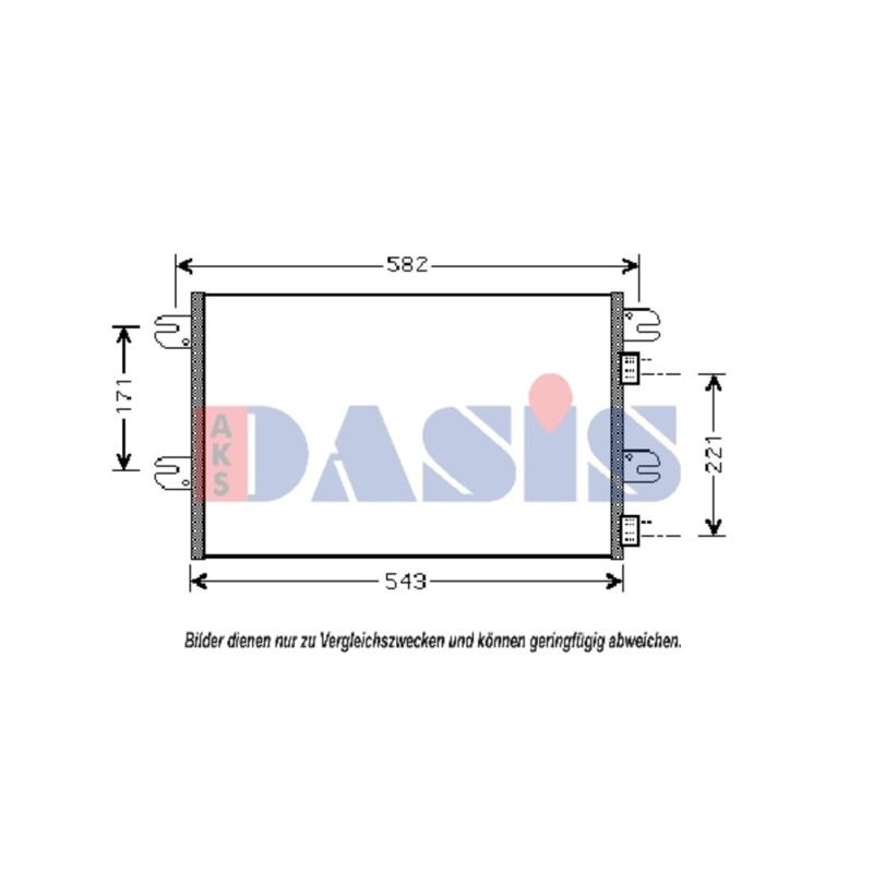 Kondensator, Klimaanlage, AKS DASIS 402003N