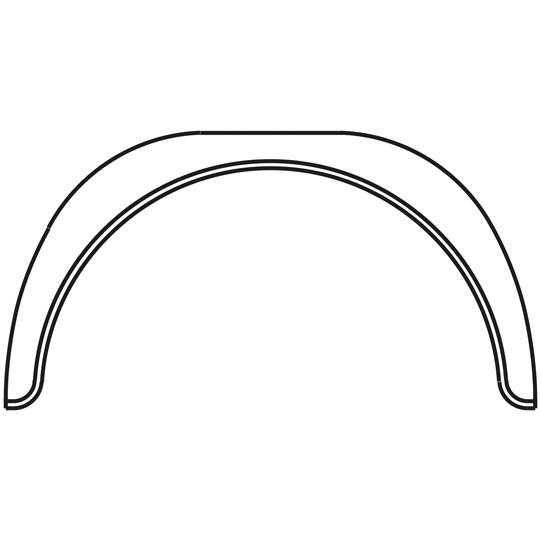 Kotflügel - Kunststoff E 2475 274372118 Suer