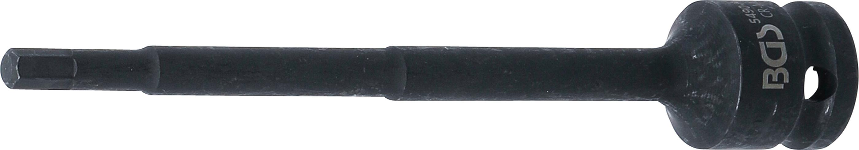 Kraft-Bit-Einsatz | Länge 150 mm | Antrieb Innenvierkant 12,5 mm (1/2") | Innensechskant 6 mm BGS5490-H6