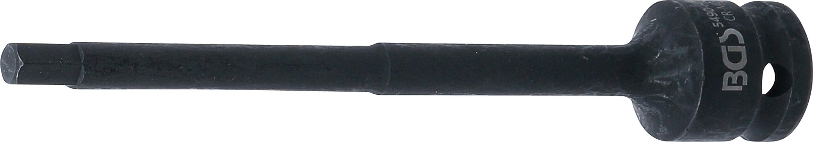 Kraft-Bit-Einsatz | Länge 150 mm | Antrieb Innenvierkant 12,5 mm (1/2") | Innensechskant 7 mm BGS5490-H7