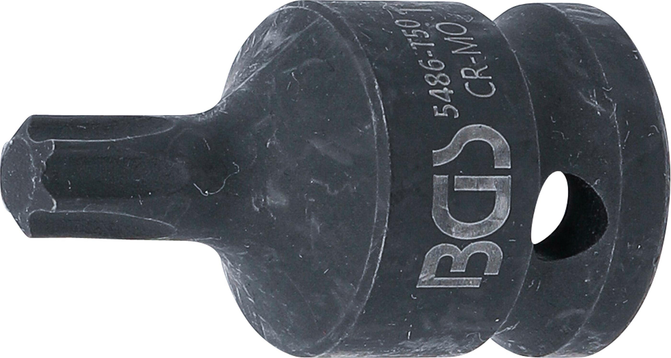 Kraft-Bit-Einsatz | Länge 42 mm | Antrieb Innenvierkant 12,5 mm (1/2") | T-Profil (für Torx) T50 BGS5486-T50