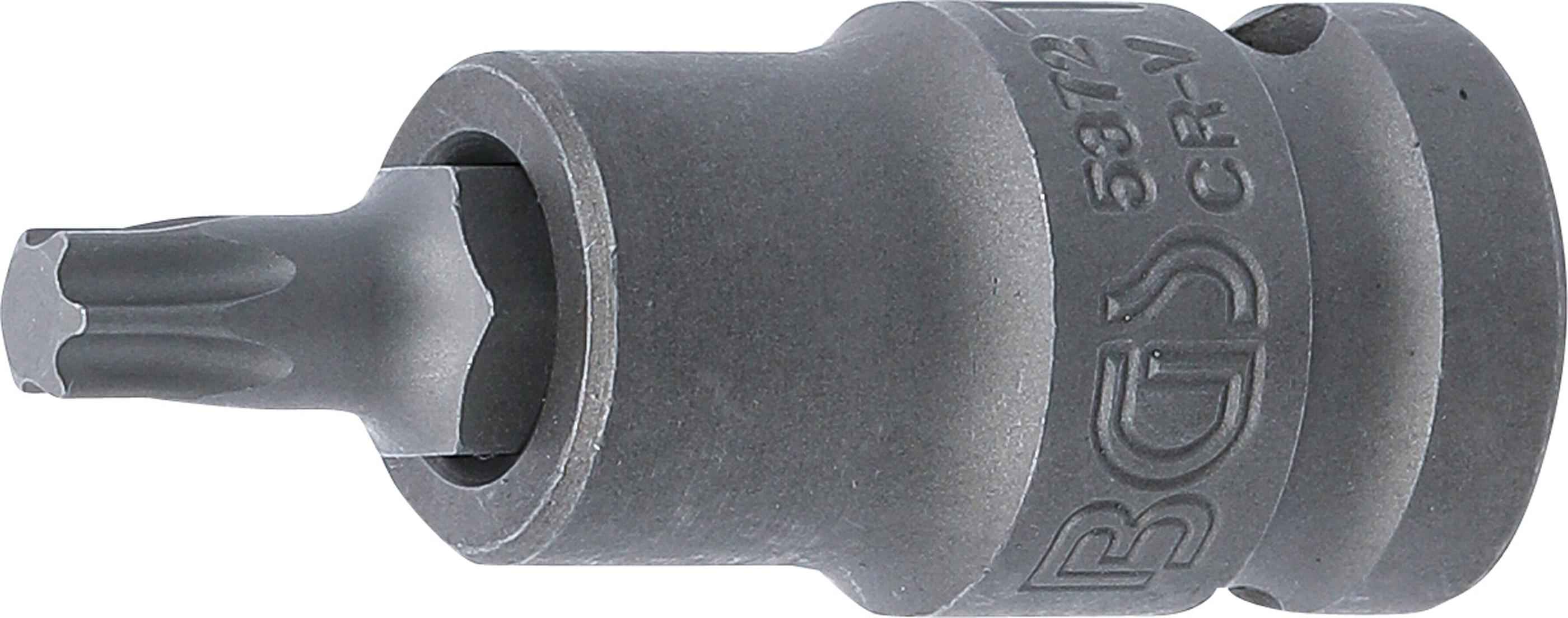 Kraft-Bit-Einsatz | Länge 55 mm | Antrieb Innenvierkant 12,5 mm (1/2") | T-Profil (für Torx) T40 BGS5372