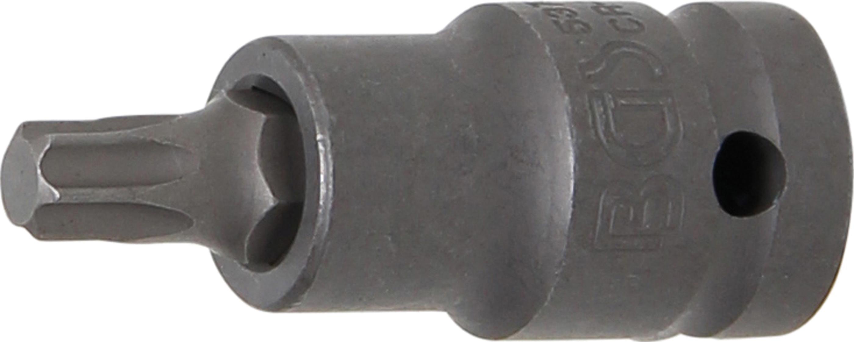 Kraft-Bit-Einsatz | Länge 55 mm | Antrieb Innenvierkant 12,5 mm (1/2") | T-Profil (für Torx) T47 BGS5378