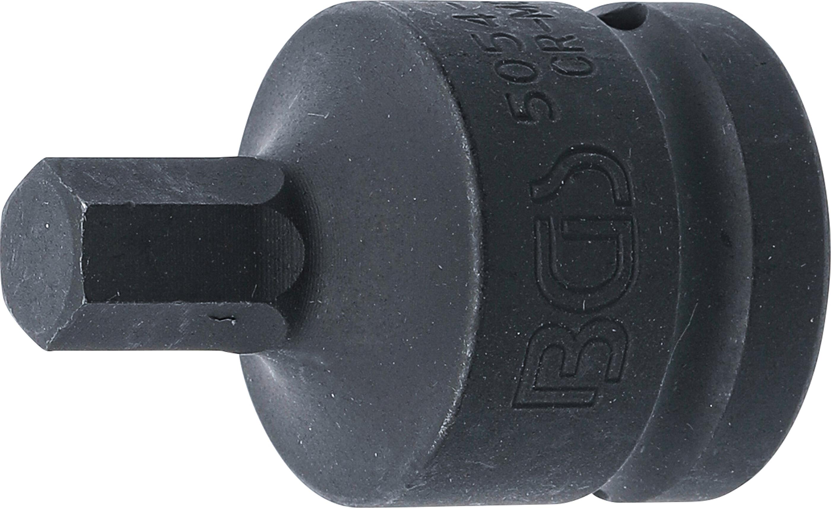 Kraft-Bit-Einsatz | Länge 55 mm | Antrieb Innenvierkant 20 mm (3/4") | Innensechskant 12 mm BGS5054-12