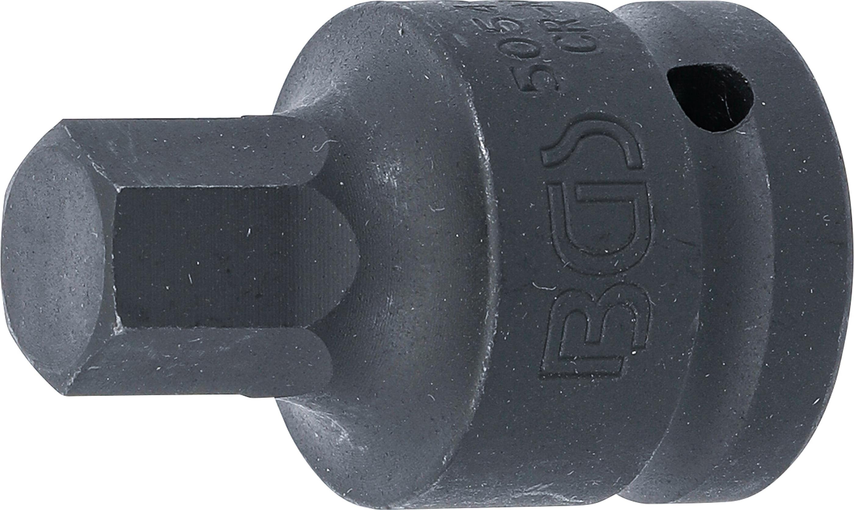 Kraft-Bit-Einsatz | Länge 55 mm | Antrieb Innenvierkant 20 mm (3/4") | Innensechskant 17 mm BGS5054-17