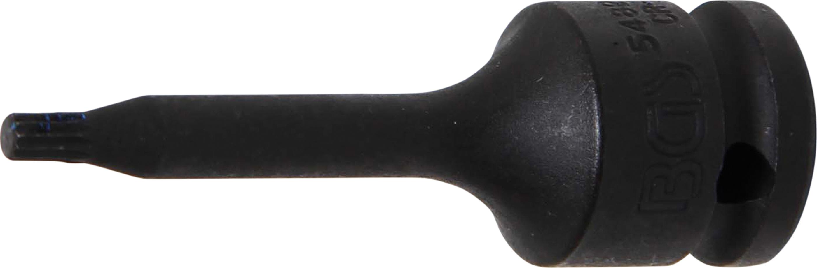 Kraft-Bit-Einsatz | Länge 75 mm | Antrieb Innenvierkant 12,5 mm (1/2") | Innenvielzahn (für XZN) M5 BGS5482-M5