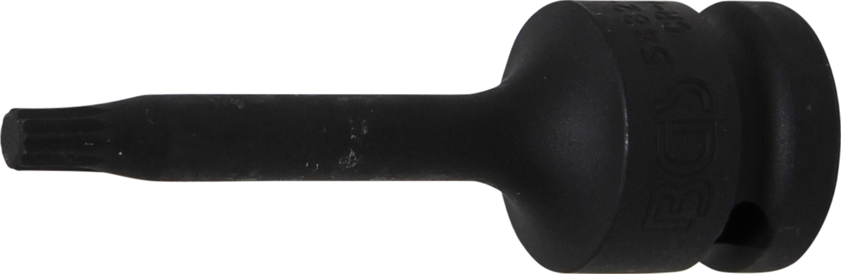 Kraft-Bit-Einsatz | Länge 75 mm | Antrieb Innenvierkant 12,5 mm (1/2") | Innenvielzahn (für XZN) M6 BGS5482-M6