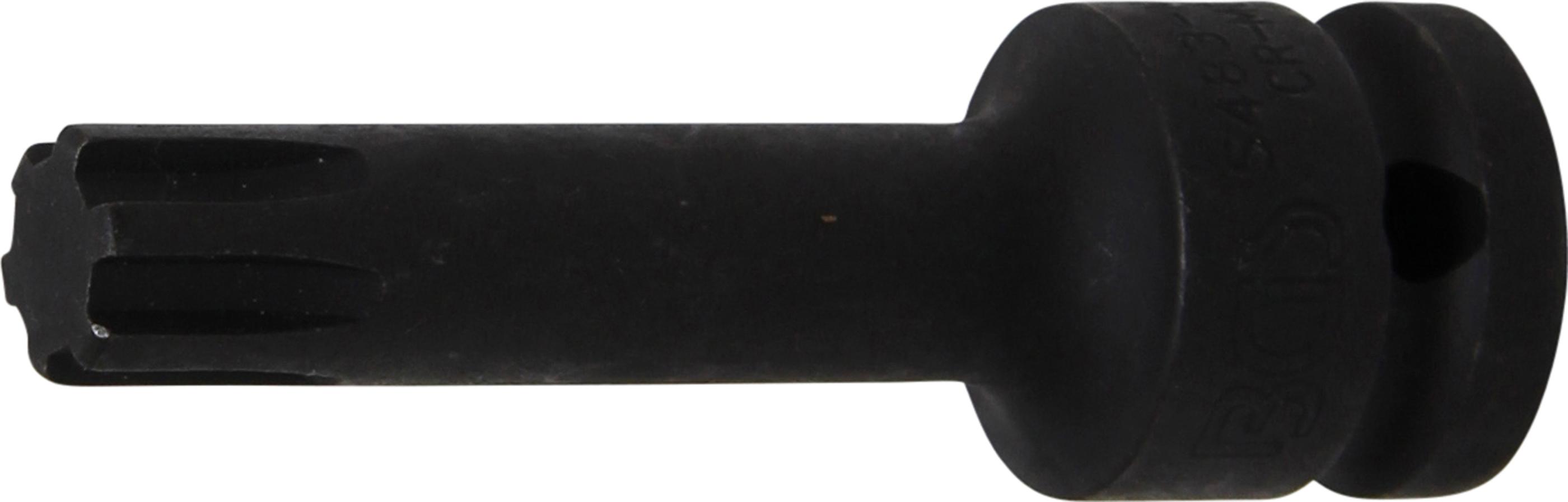 Kraft-Bit-Einsatz | Länge 75 mm | Antrieb Innenvierkant 12,5 mm (1/2") | Keil-Profil (für RIBE) M13 BGS5483-M13