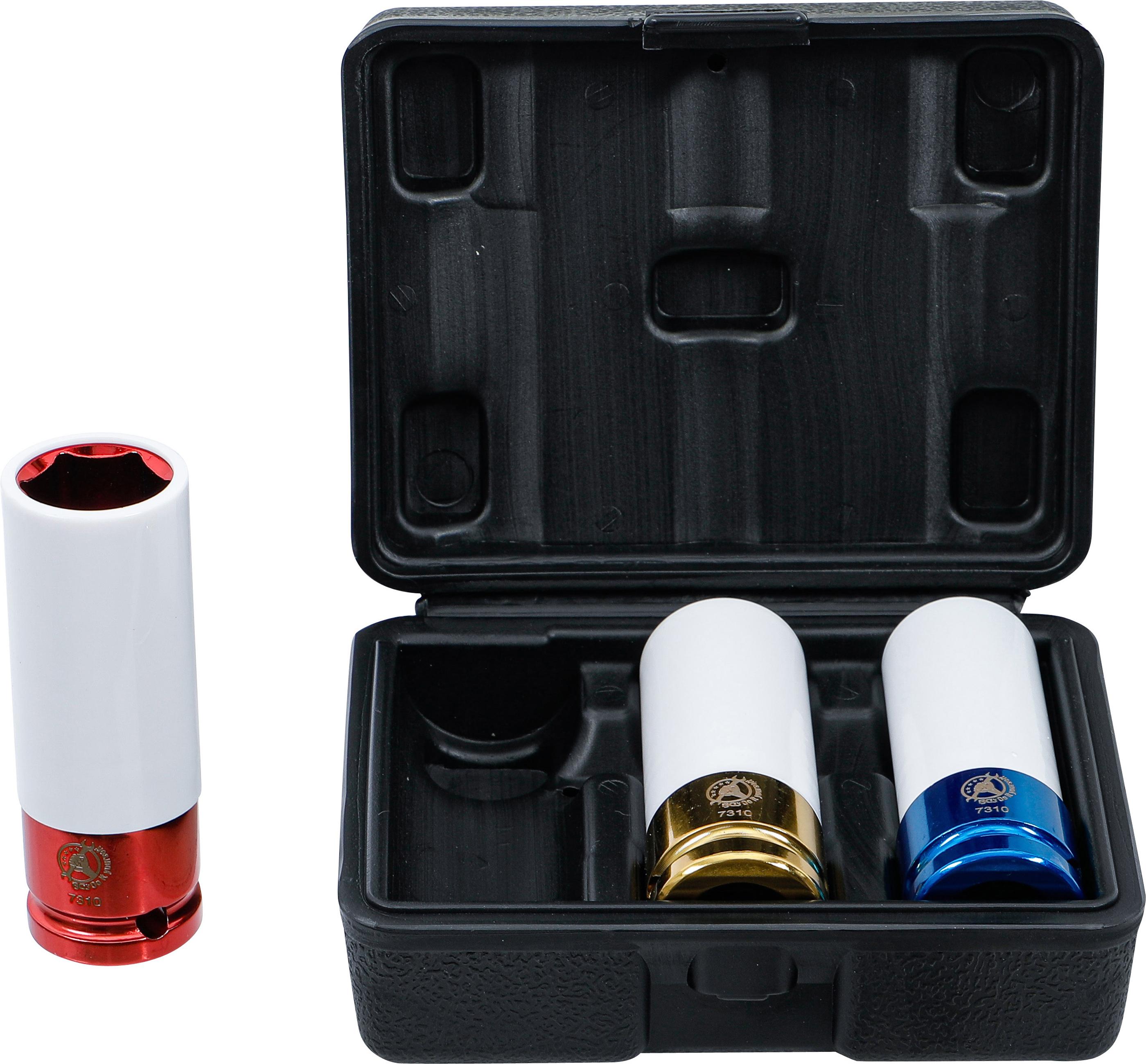 Kraft-Schoneinsatz-Satz | Antrieb Innenvierkant 12,5 mm (1/2") | SW 17 - 19 - 21 mm | 3-tlg. BGS7310