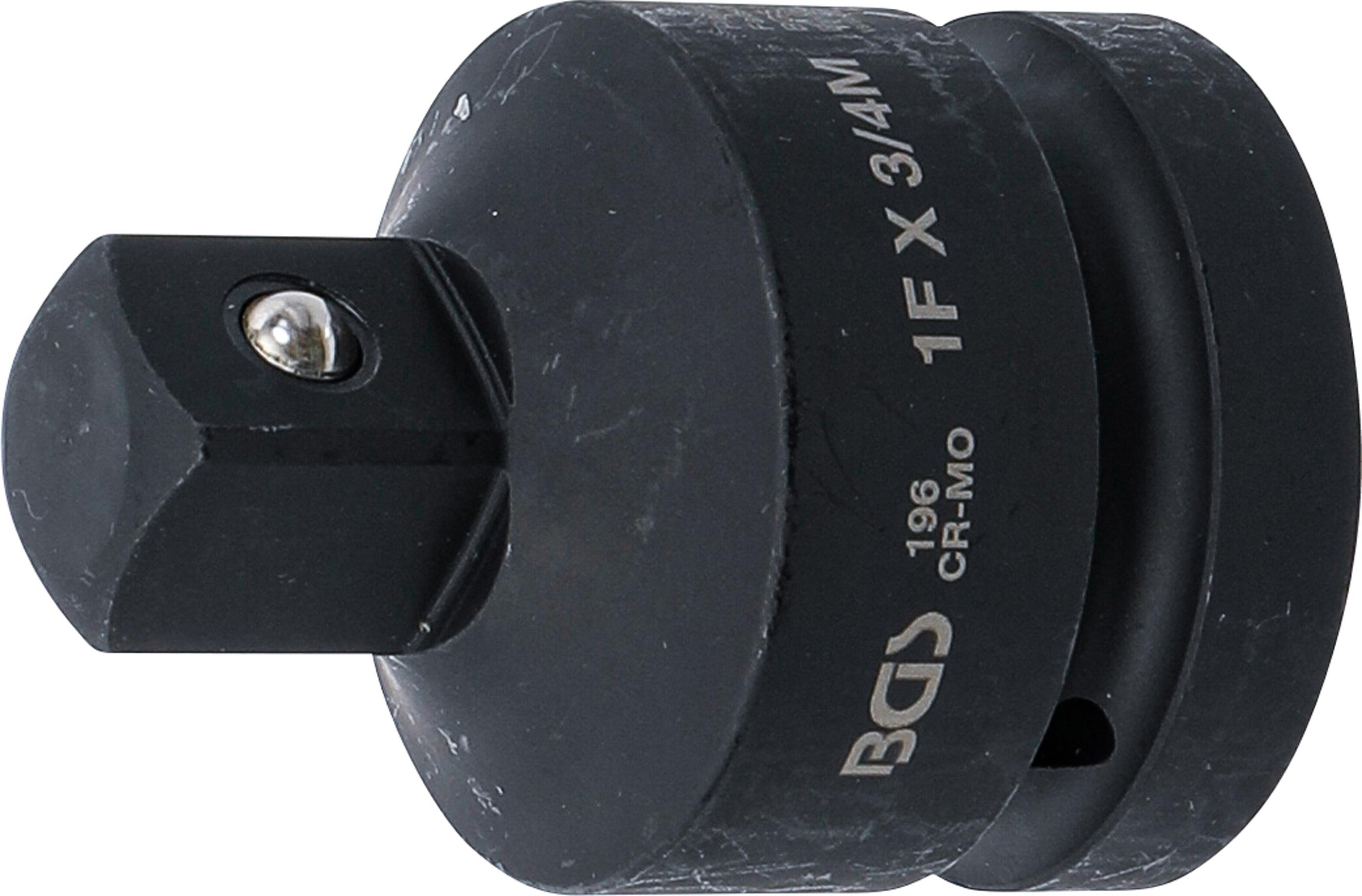 Kraft-Steckschlüssel-Adapter | Innenvierkant 25 mm (1") - Außenvierkant 20 mm (3/4") BGS196