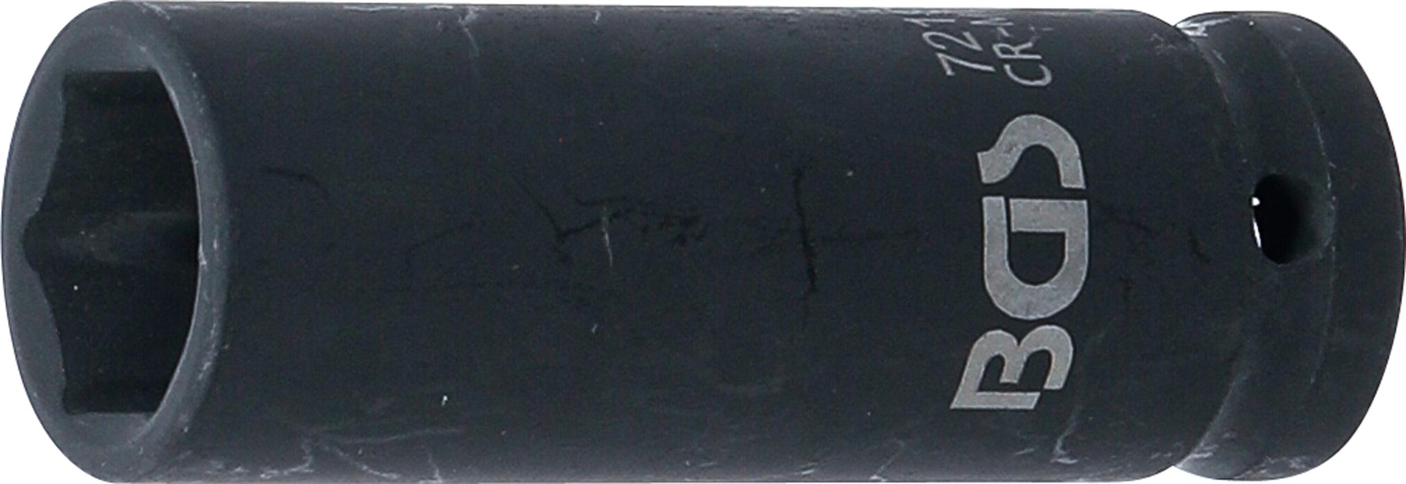 Kraft-Steckschlüssel-Einsatz Sechskant, tief | Antrieb Innenvierkant 12,5 mm (1/2") | SW 19 mm BGS7219