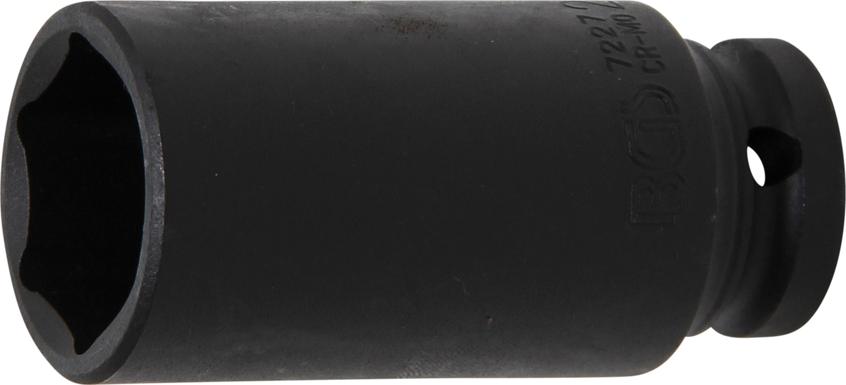 Kraft-Steckschlüssel-Einsatz Sechskant, tief | Antrieb Innenvierkant 12,5 mm (1/2") | SW 27 mm BGS7227