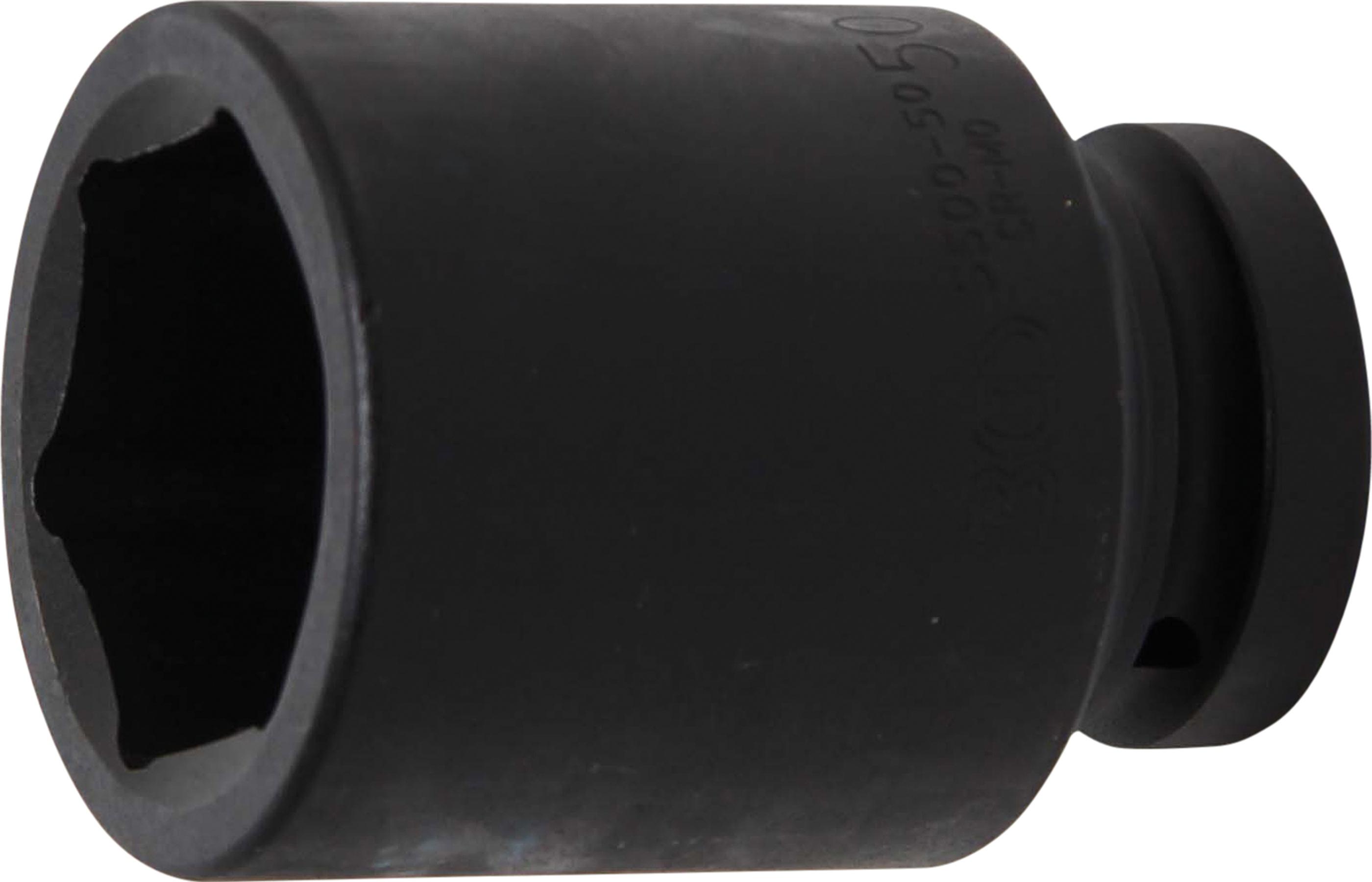 Kraft-Steckschlüssel-Einsatz Sechskant, tief | Antrieb Innenvierkant 25 mm (1") | SW 50 mm BGS5500-50