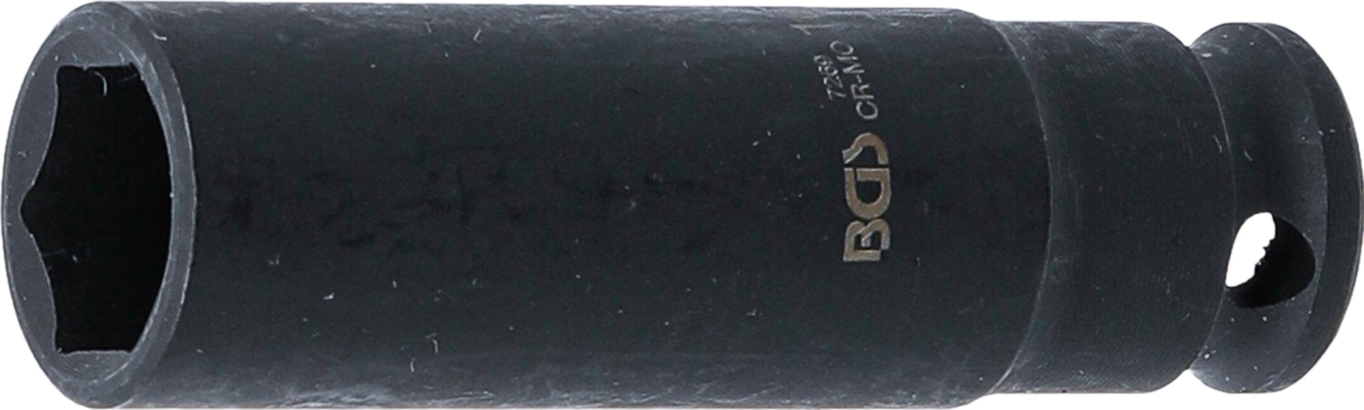 Kraft-Steckschlüssel-Einsatz Sechskant, tief | Antrieb Innenvierkant 6,3 mm (1/4") | SW 10 mm BGS7269