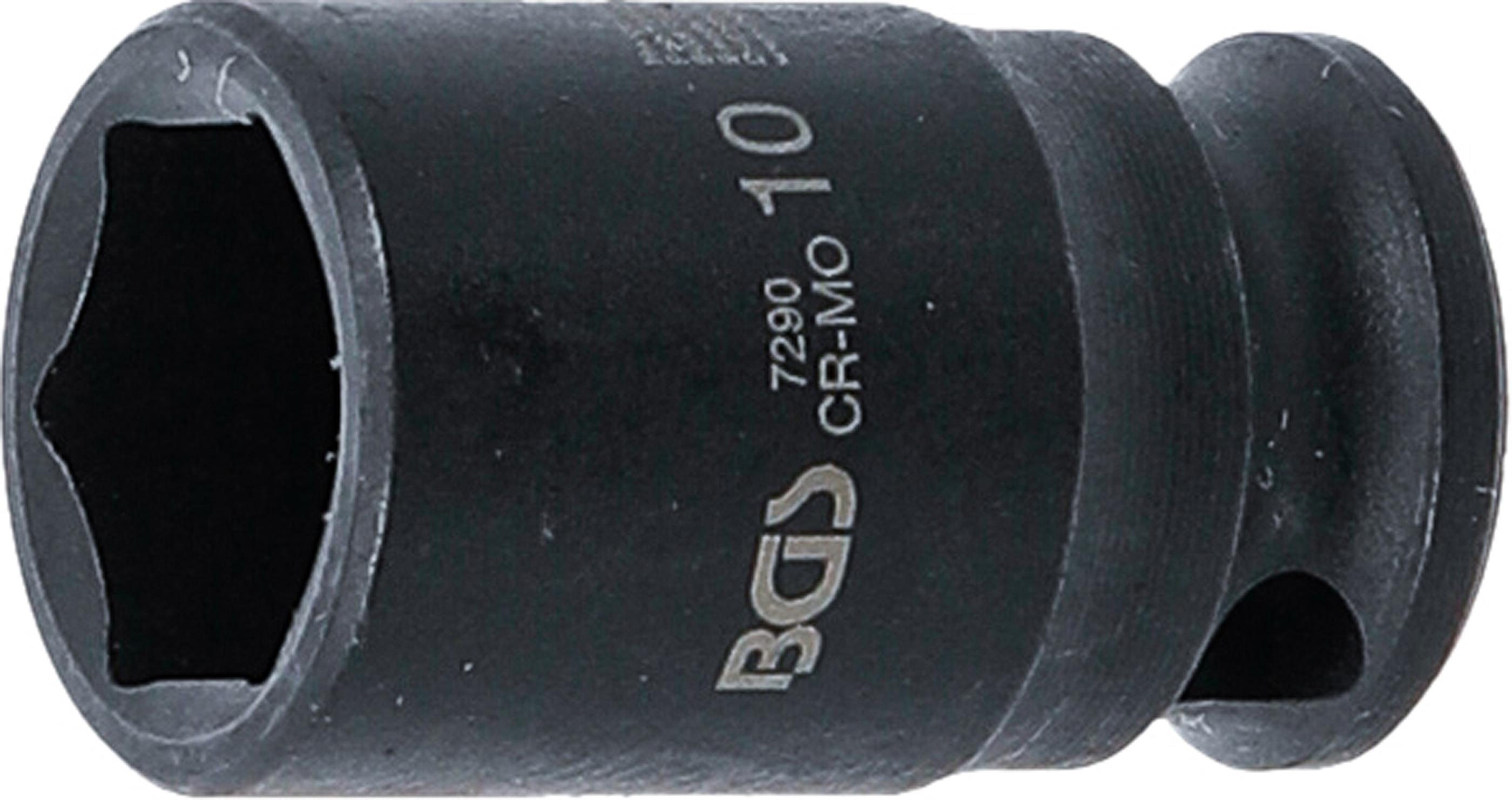 Kraft-Steckschlüssel-Einsatz Sechskant | Antrieb Innenvierkant 6,3 mm (1/4") | SW 10 mm BGS7290