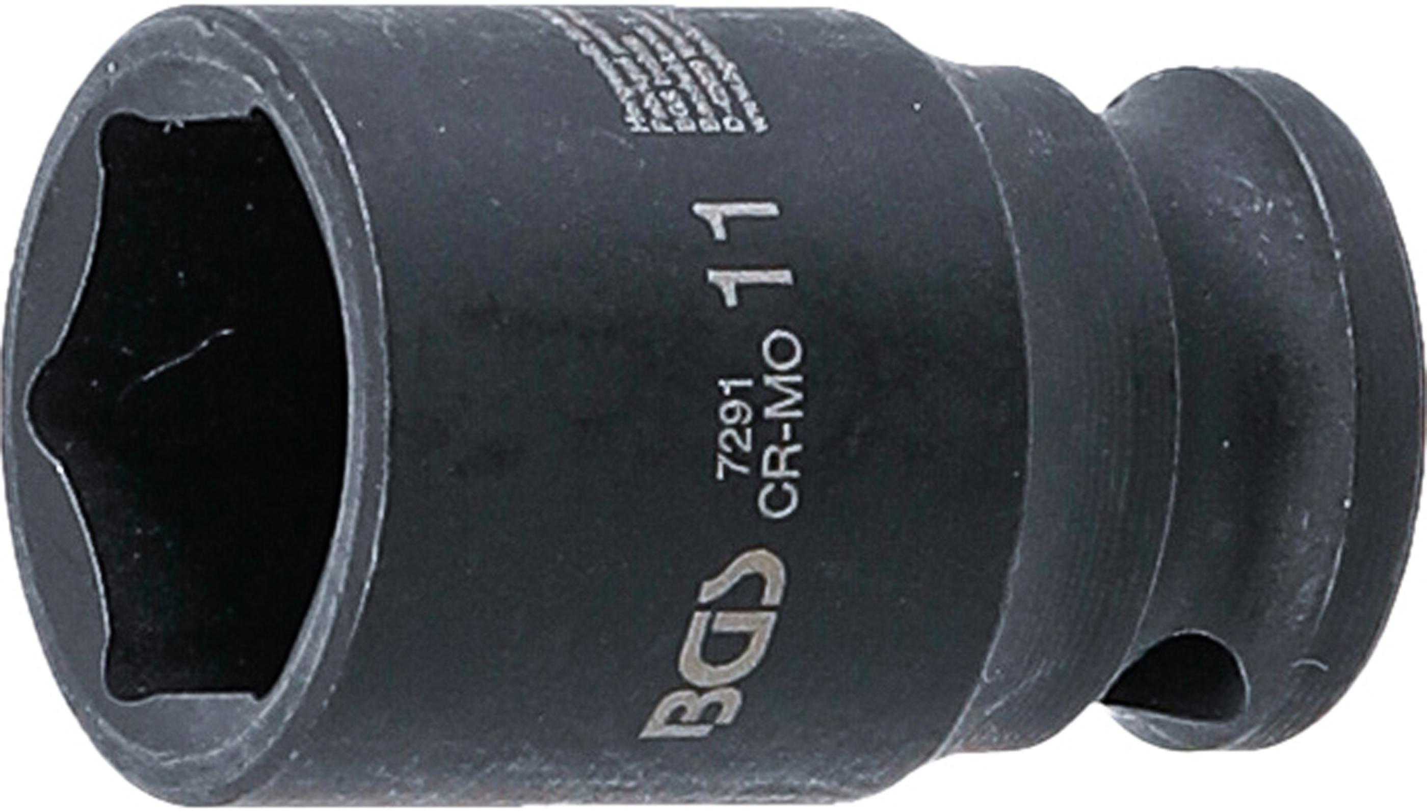 Kraft-Steckschlüssel-Einsatz Sechskant | Antrieb Innenvierkant 6,3 mm (1/4") | SW 11 mm BGS7291