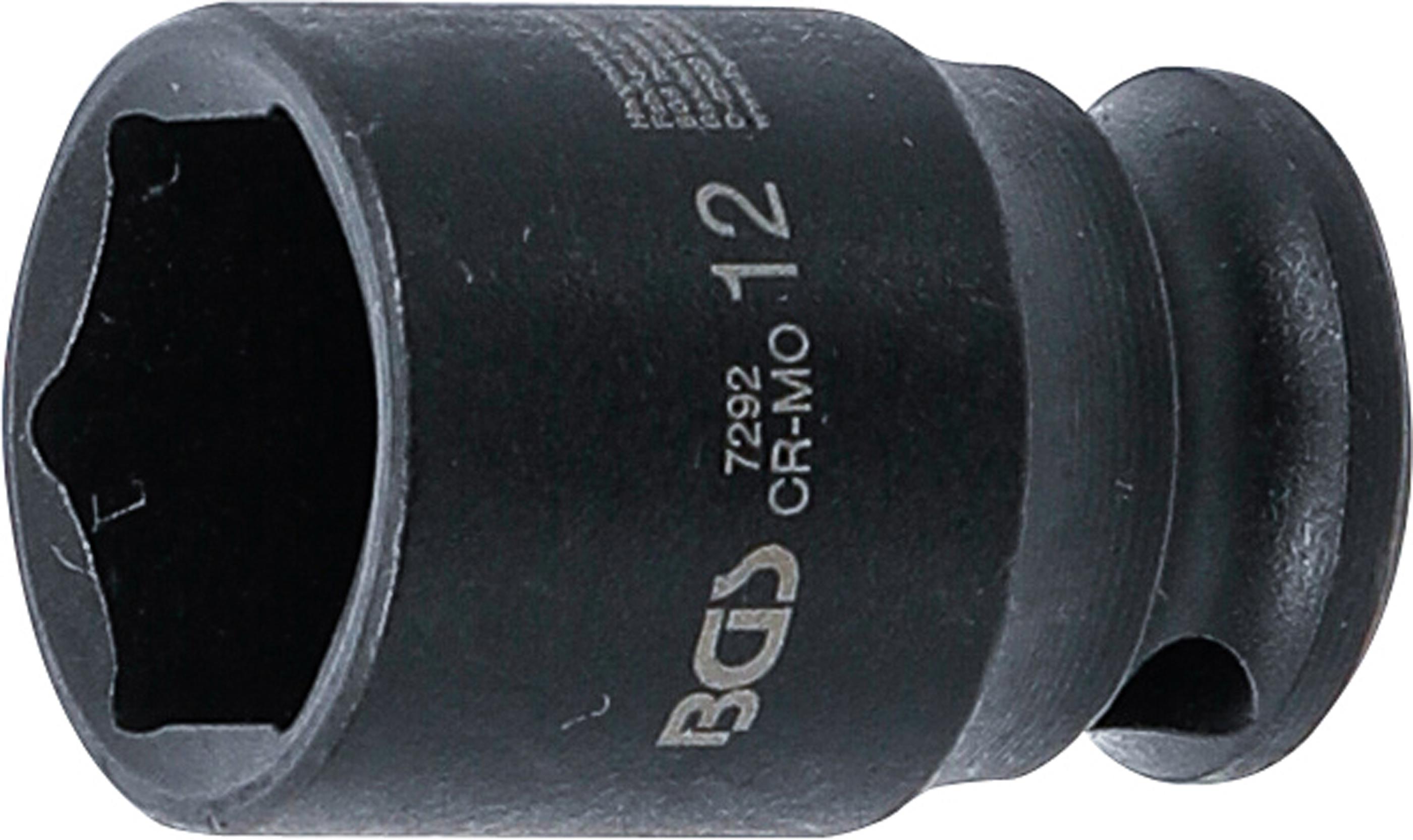 Kraft-Steckschlüssel-Einsatz Sechskant | Antrieb Innenvierkant 6,3 mm (1/4") | SW 12 mm BGS7292