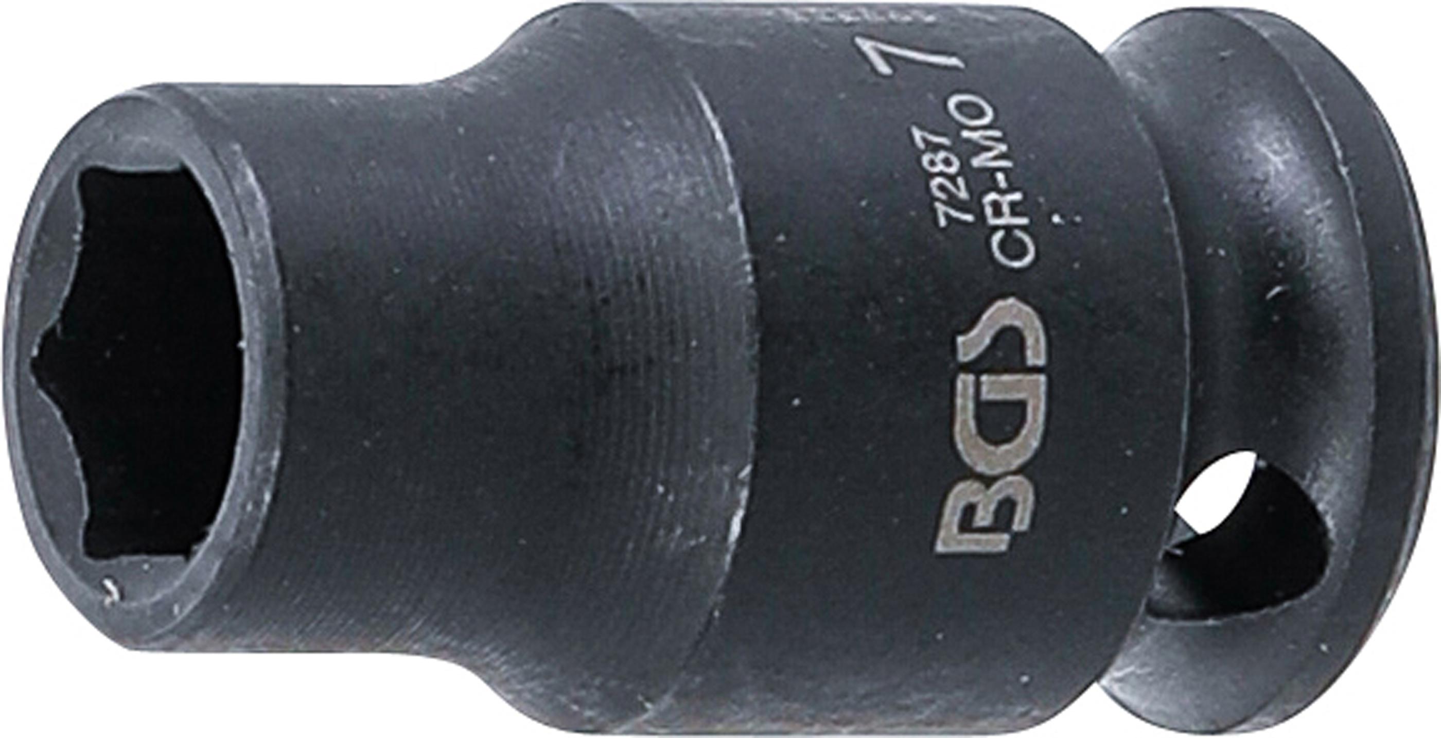 Kraft-Steckschlüssel-Einsatz Sechskant | Antrieb Innenvierkant 6,3 mm (1/4") | SW 7 mm BGS7287