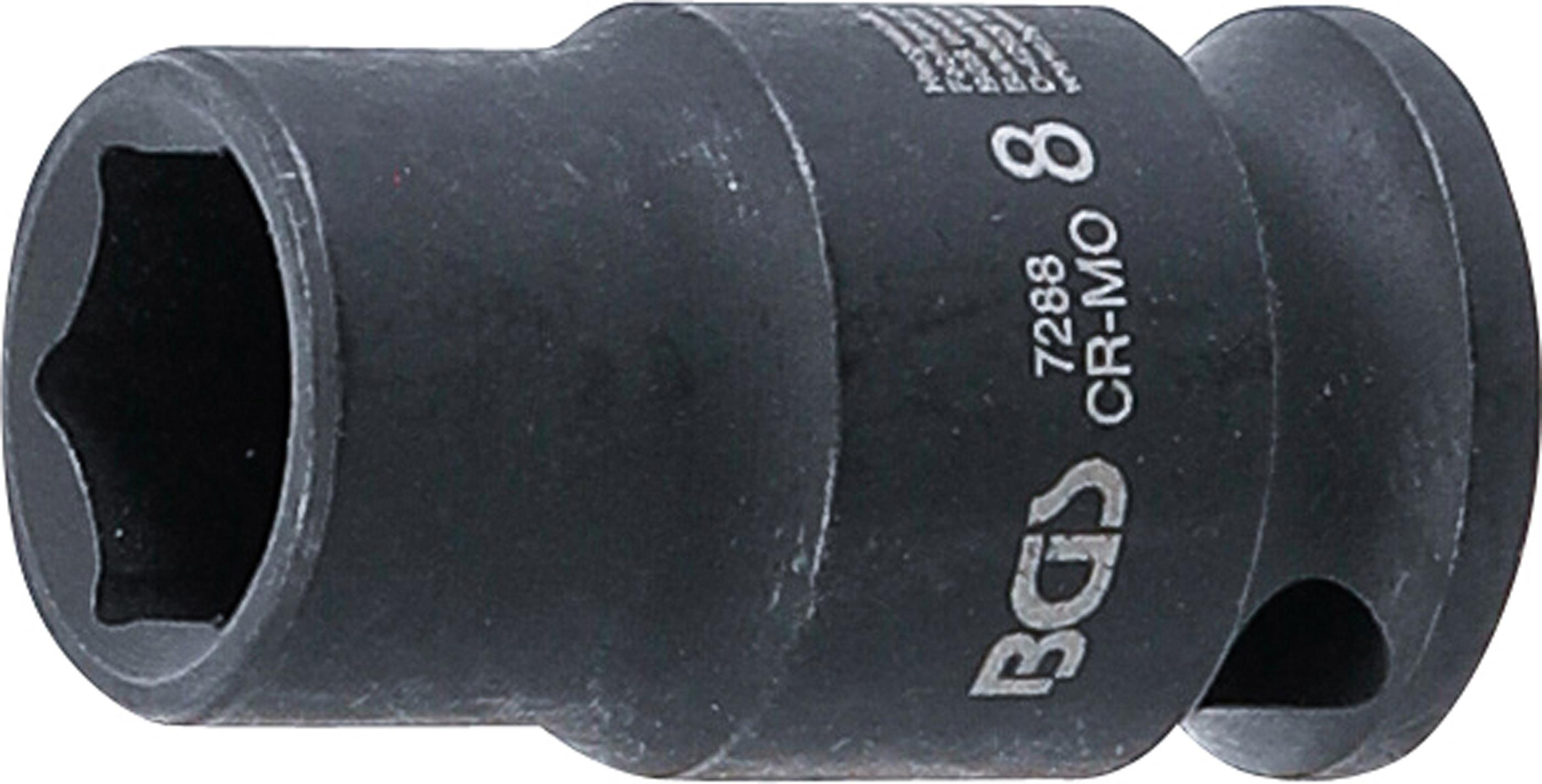 Kraft-Steckschlüssel-Einsatz Sechskant | Antrieb Innenvierkant 6,3 mm (1/4") | SW 8 mm BGS7288