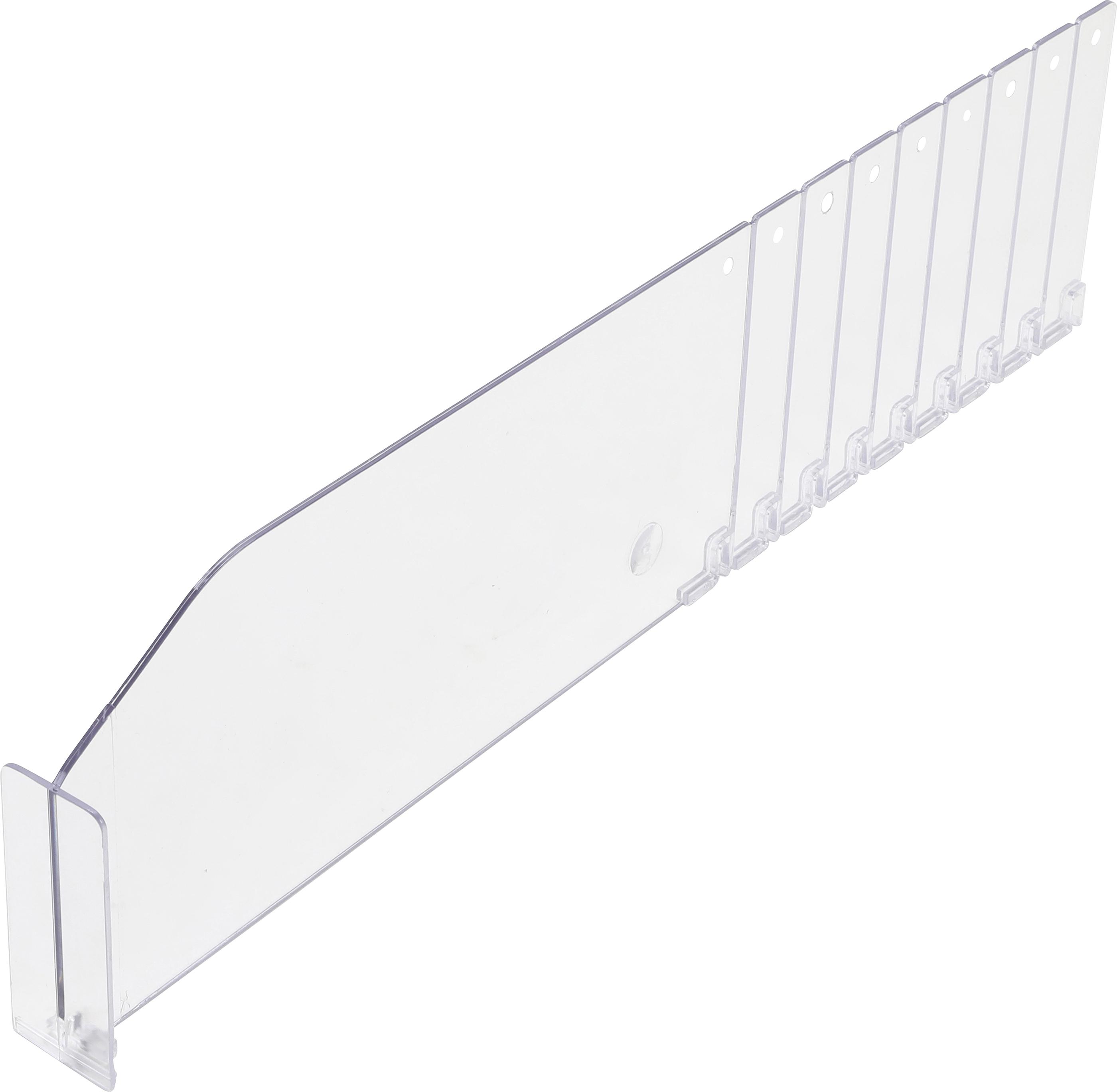 Kunststoff-Trenner | transparent | 285 / 480 x 120 mm BGS89957