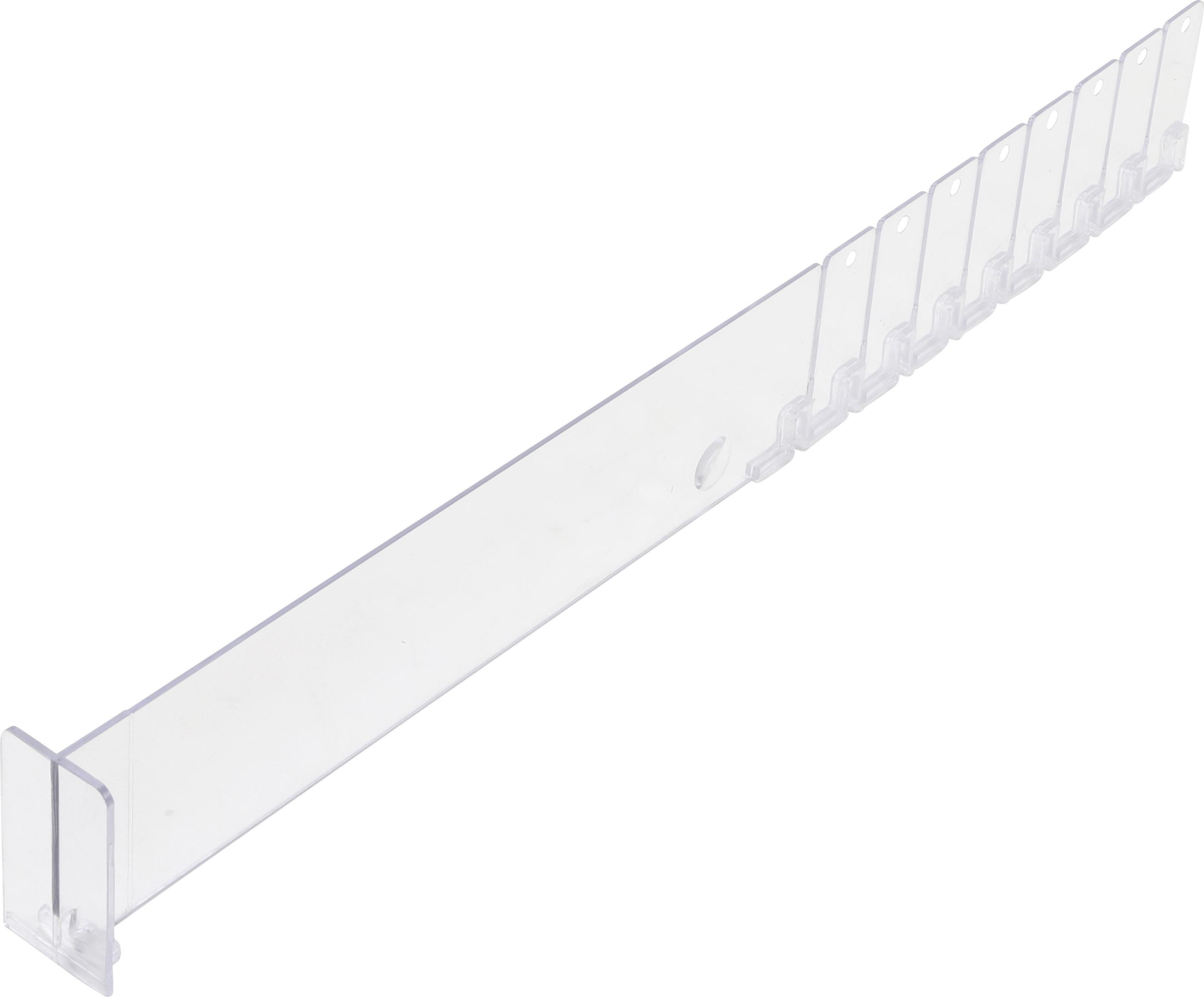 Kunststoff-Trenner | transparent | 285 / 480 x 60 mm BGS89956