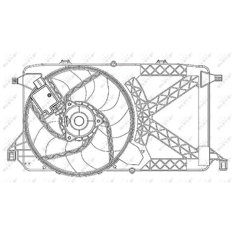Lüfter passend für FORD Transit 260 06- - NRF 47264